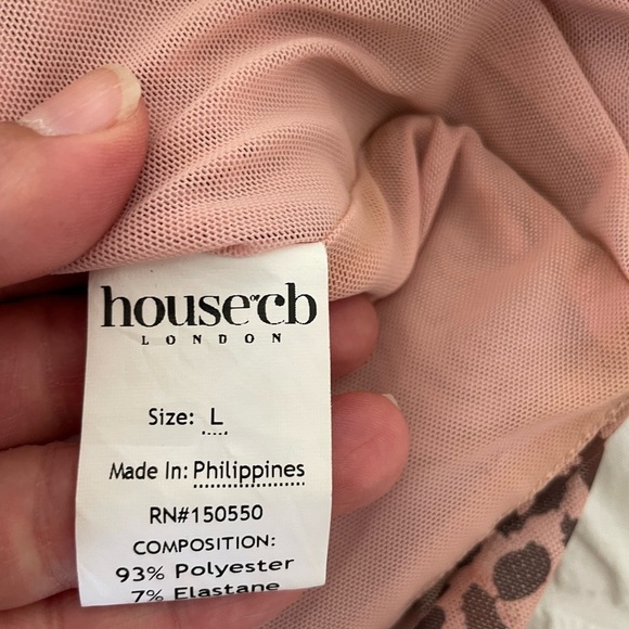 House of CB Clementine leopard mesh one shoulder ruched mini dress - Picture 15 of 16